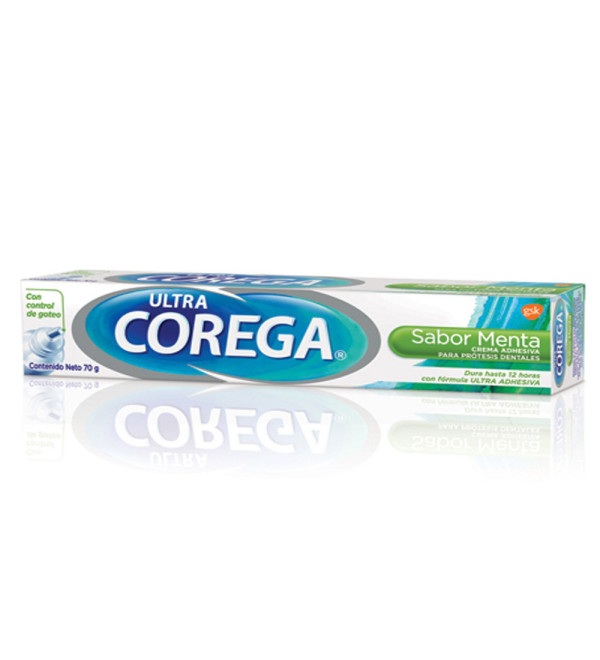 Ultra corega crema adhesiva dental sabor menta x 70 grs.