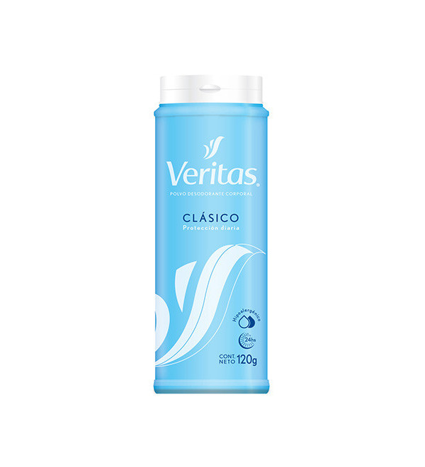 Veritas desodorante en polvo clásico x 120 grs.