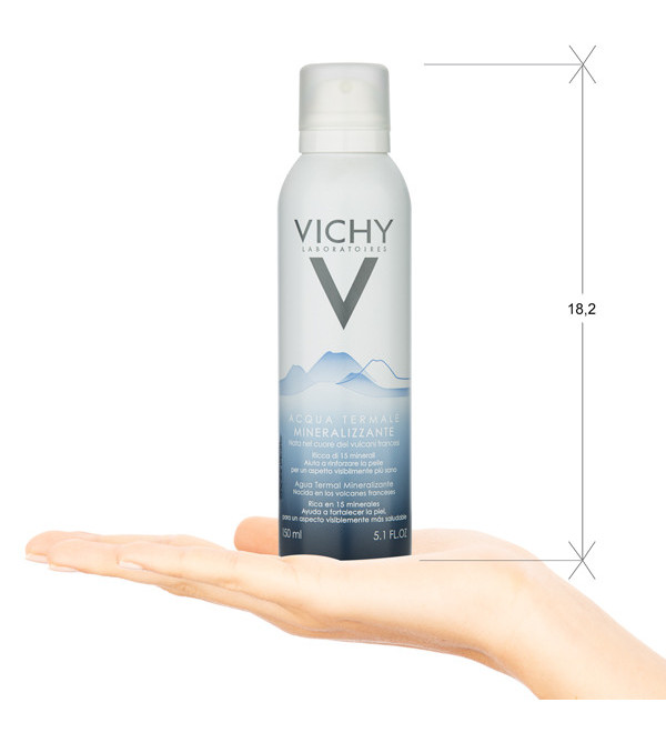 Vichy agua thermal en aerosol, calmante, desensibilizante para pieles muy sensibles o enrojecidas x 150 ml.