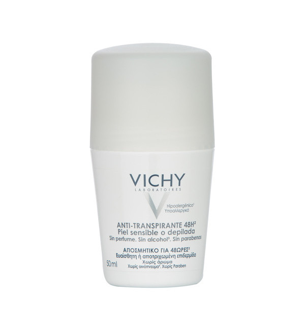 Vichy desodorante rollon piel sensible x 50 ml.