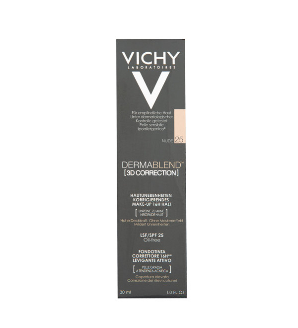Vichy dermablend coverflow maquillaje correctivo tono nude 025 x 30 ml.