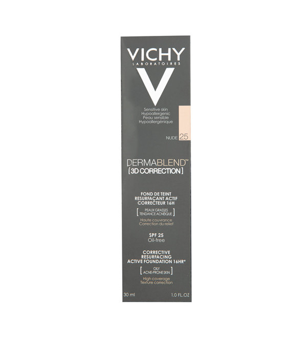 Vichy dermablend coverflow maquillaje correctivo tono nude 025 x 30 ml.
