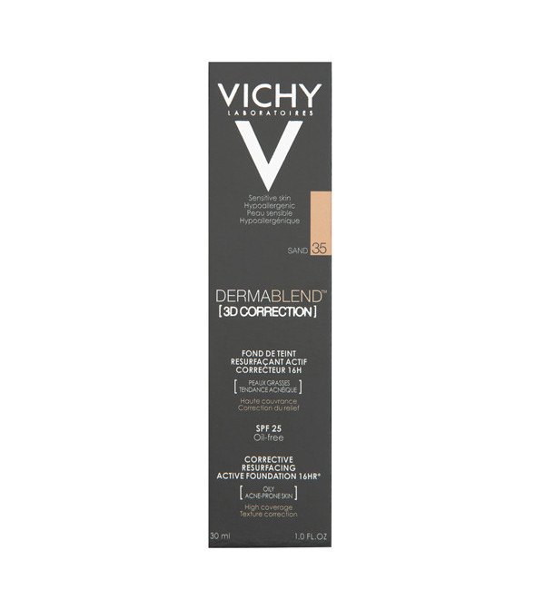 Vichy dermablend coverflow maquillaje correctivo tono sand 035 x 30 ml.