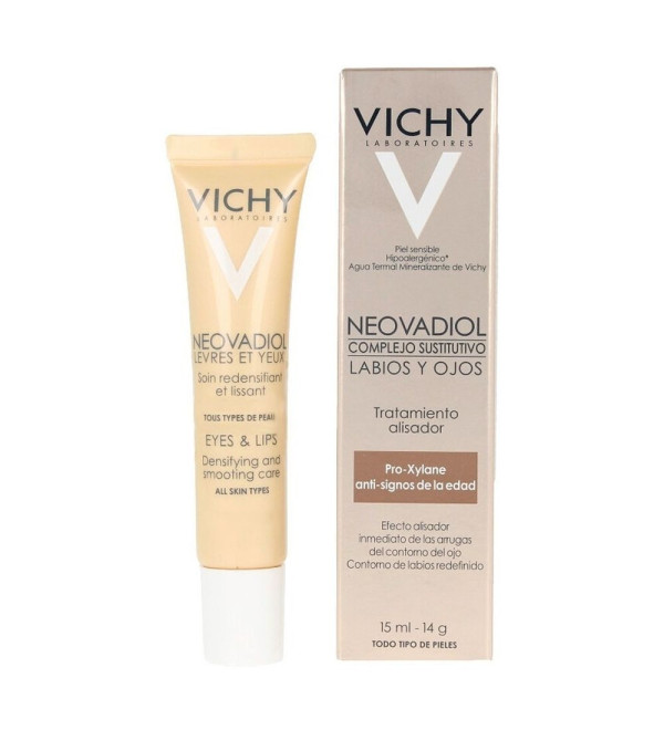 Vichy neovadiol correct ojos y labios, reducción visible de ojeras y arrugas x 15 ml.