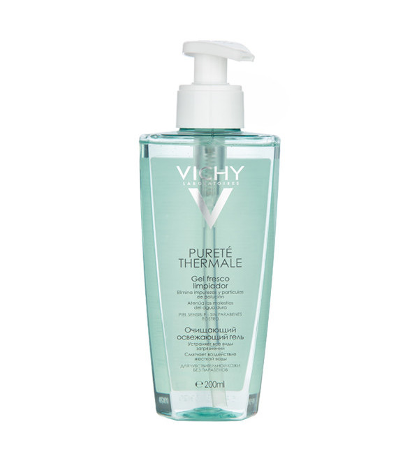 Vichy purete termal gel fresco de limpieza facial para pieles mixtas x 200 ml.