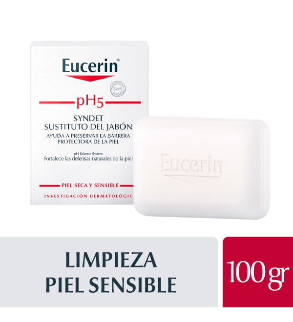 Eucerin ph5 syndet barra limpiadora suave para piel sensible x 100 grs.