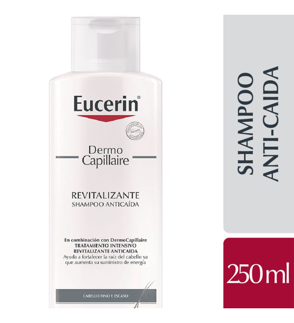 Eucerin shampoo revitalizante anticaída x 250 ml.
