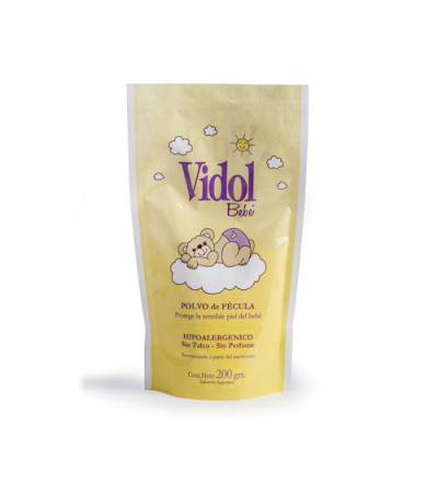 Vidol bebe polvo fécula bolsa x 200 grs.