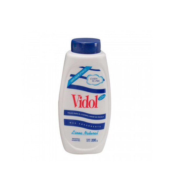 Vidol polvo fécula talquera x 200 grs.