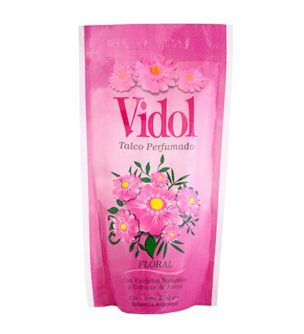 Vidol polvo perfumado bolsa x 250 ml.