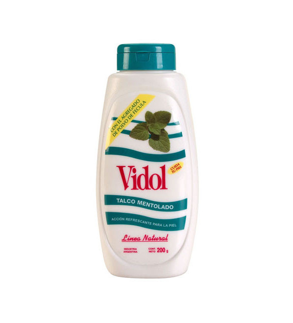 Vidol talquera mentolado x 200 ml.