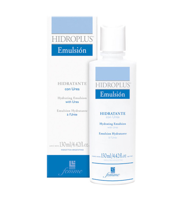 Lagos hidroplus emulsión hidratante con urea para todo tipo de piel x 130 ml.