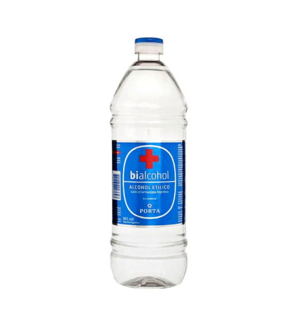 Porta bi-alcohol etílico para uso medicinal al  96% x 500 ml.