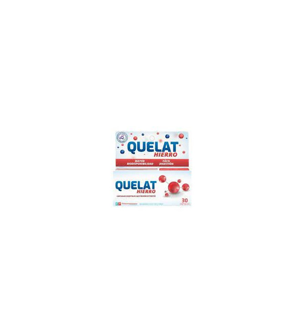 Quelat hierro gastro x 30 capsulas, ayuda a corregir deficiencias de hierro.