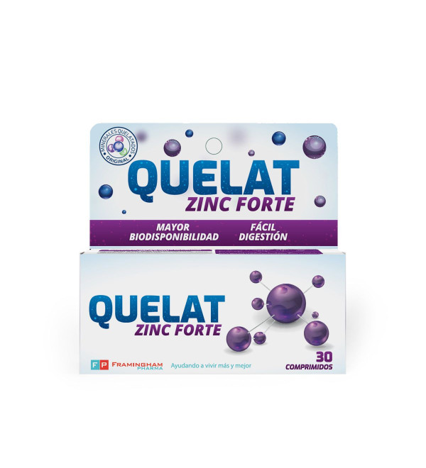 Quelat zinc-forte x 30 comprimidos.