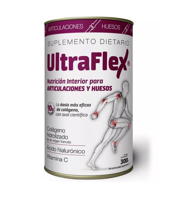 Ultraflex suplemento dietario articulaciones y huesos lata x 300 grs .