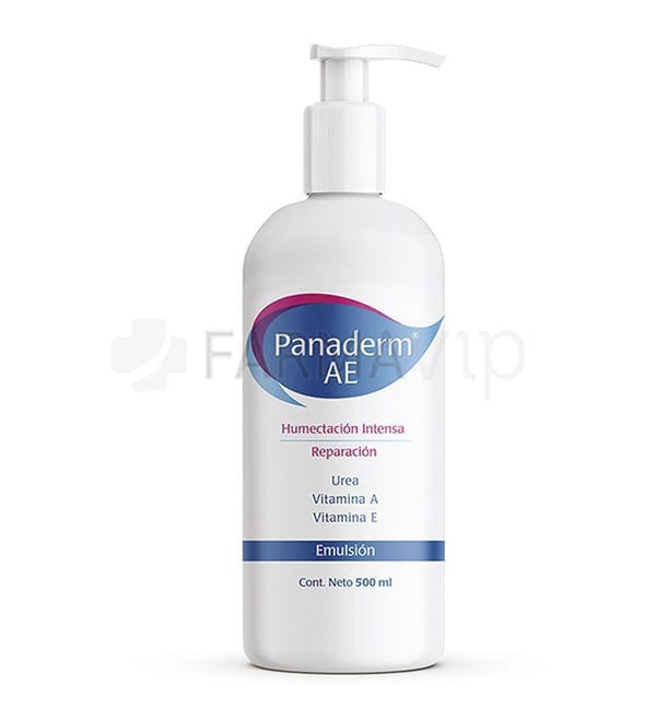Panaderm ar emulsión hidratante corporal x 500 ml.
