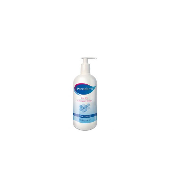 Panaderm leche hidratante emoliente x 500 ml.