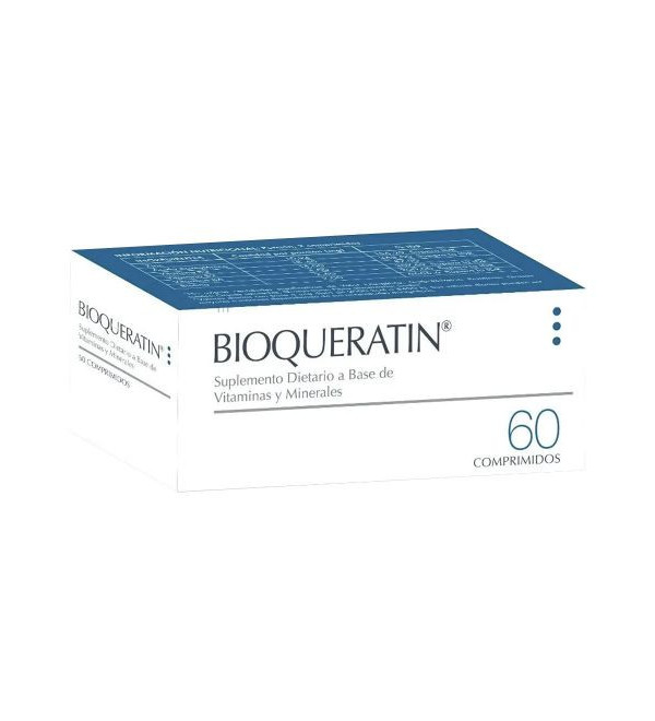 Bioqueratin suplemento dietario, estimula y fortalece el crecimiento del pelo y uñas  x 60.
