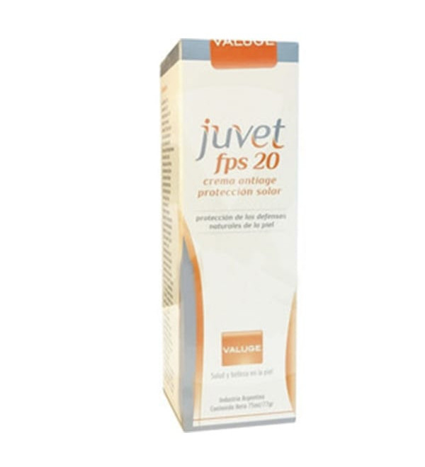 Valuge juvet crema crema antiage con factor de protección solar 20 x 75 ml.