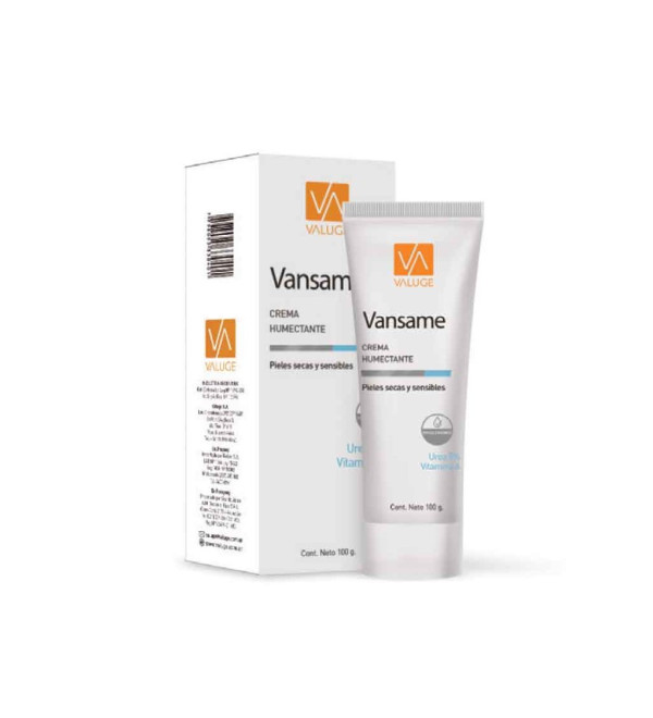Valuge vansame crema hidratante x 100 grs.