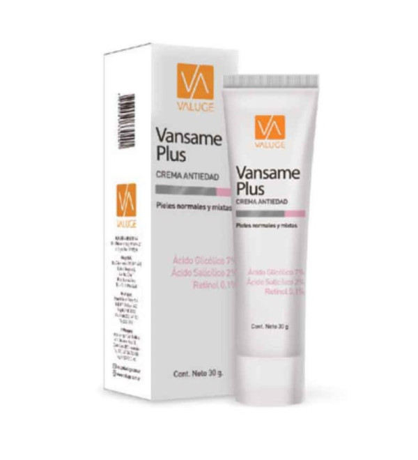 Valuge vansame plus crema x 30 grs.