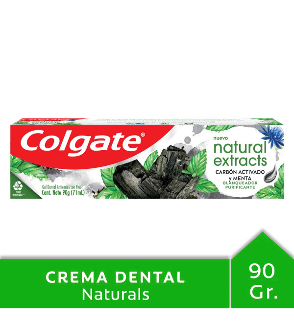 Colgate pasta dental natural carbon x 90 grs.