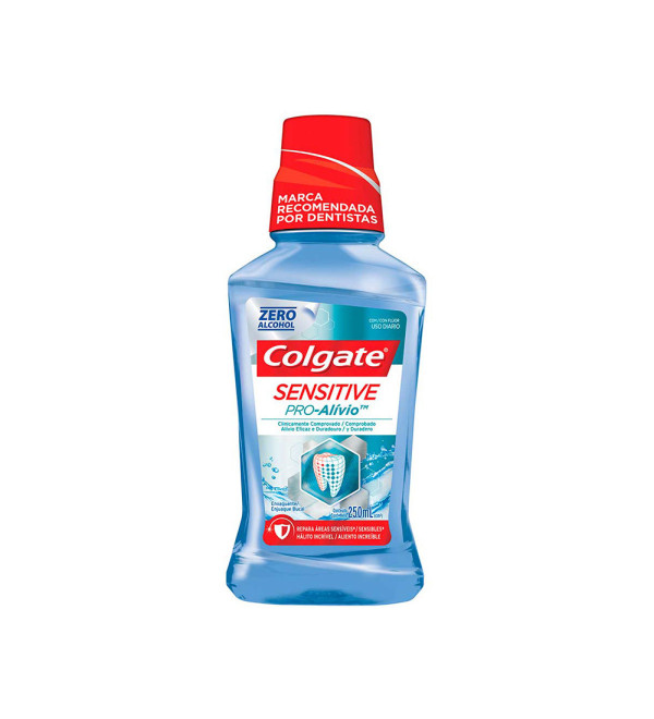 Colgate enjuague bucal sensitive pro alivio x 250 ml.
