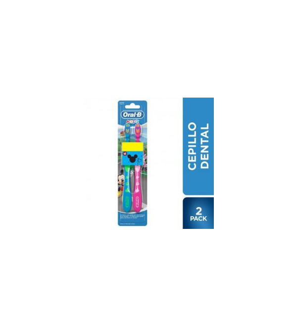 Oral b cepillo dental kids x 2 unidades.