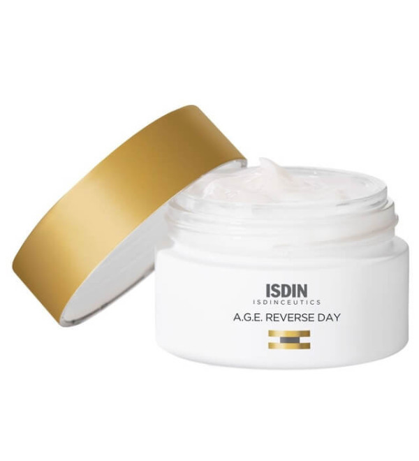 Isdinceutics age reverse crema facial anti-edad, textura ligera con triple acción antiedad x 51,5 grs.