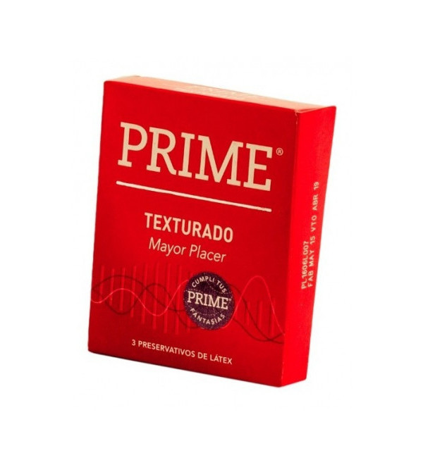 Prime preservativo texturado x 3 unidades
