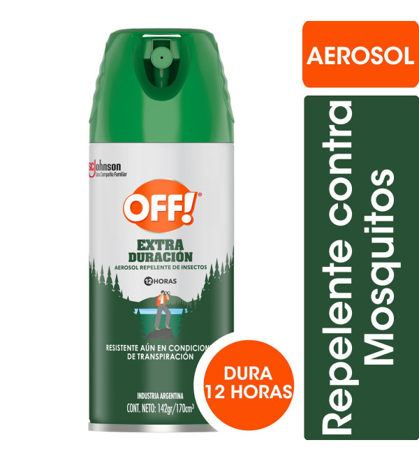 Off repelente extra  duración aerosol x 170ml.