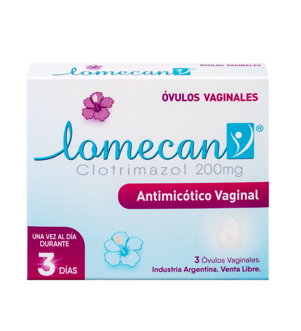 Lomecan ovulos x 3.