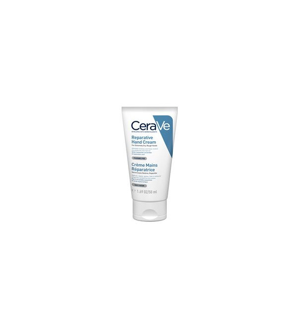 Cerave crema reparadora para manos, alivia la sequedad y ayuda a restaurar la barrera protectora x 50 ml.