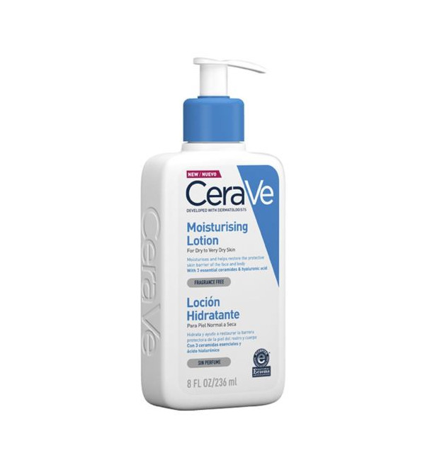 Cerave loción hidratante para piel normal a seca x 236 ml.