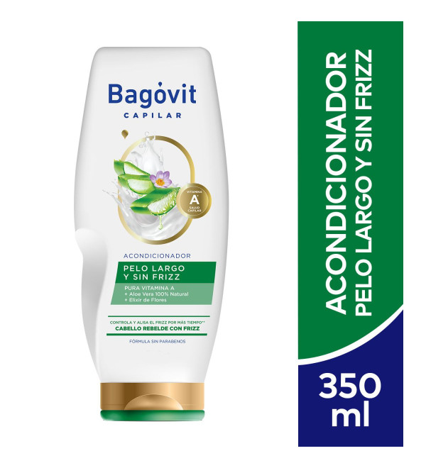 Bagovit a acondicionador pelo largo y sin frizz x 350 ml.