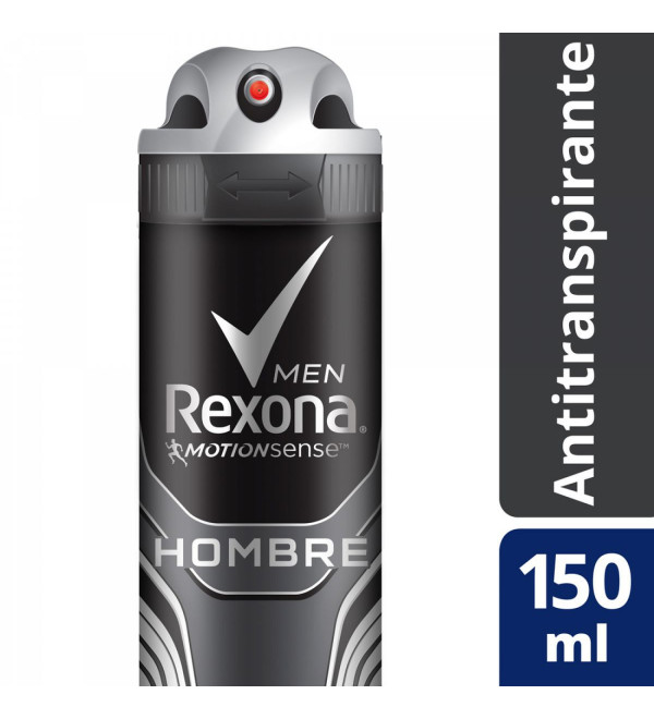 Rexona desodorante hombre antitranspirante en aerosol x 150 ml.