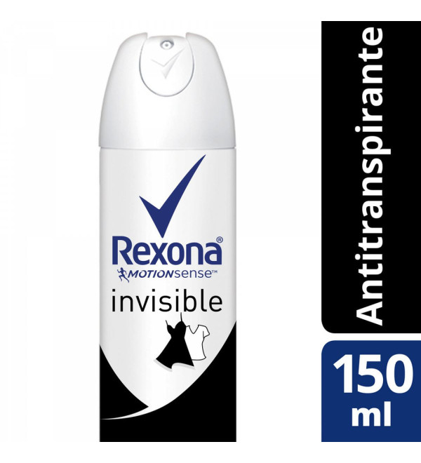 Rexona invisible desodorante mujer antitranspirante en aerosol x 90 grs.