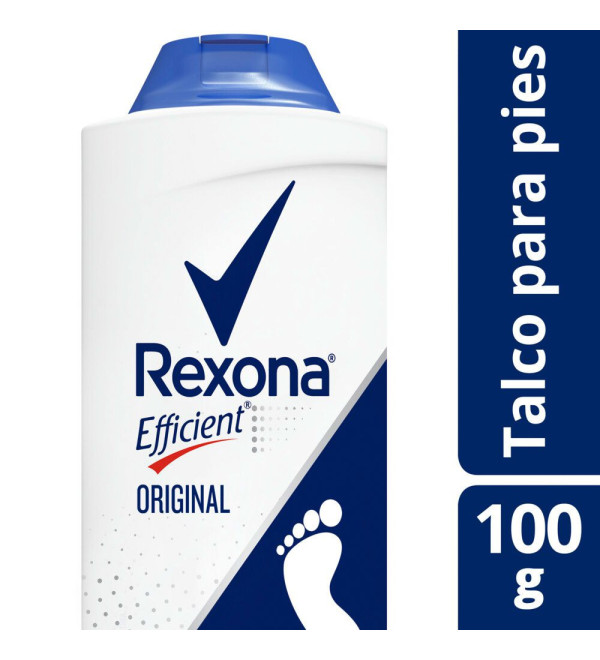 Rexona efficient original talco para pies x 100 grs.