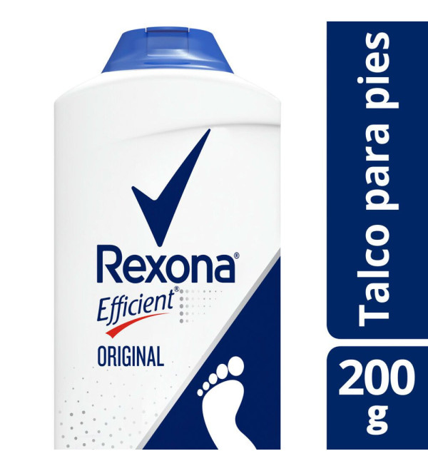 Rexona efficient original talco para pies x 200 grs.