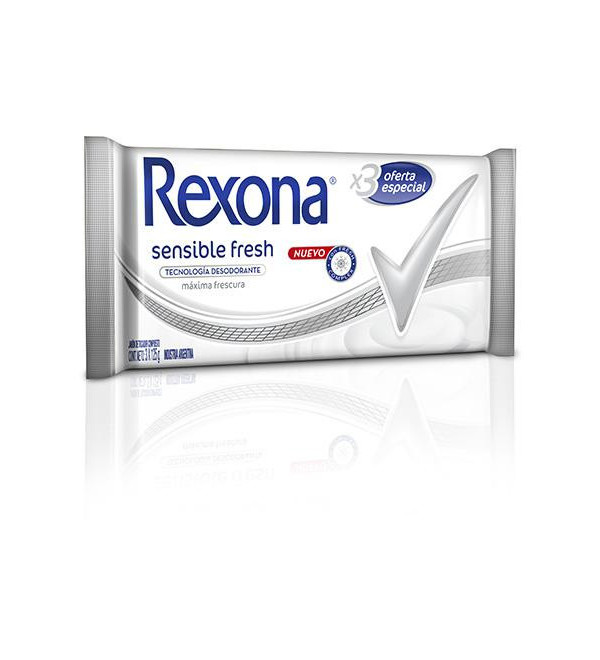 Rexona jabón sensible 3  x 125 gr.