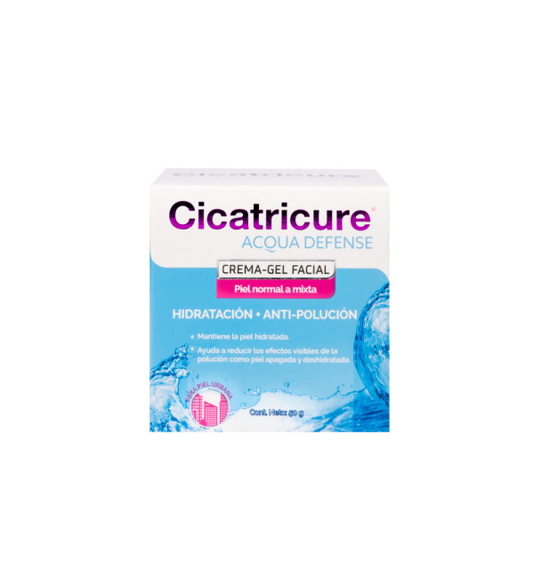 Cicatricure acqua defense crema gel facial hidratante para piel normal a mixta x 50 grs.