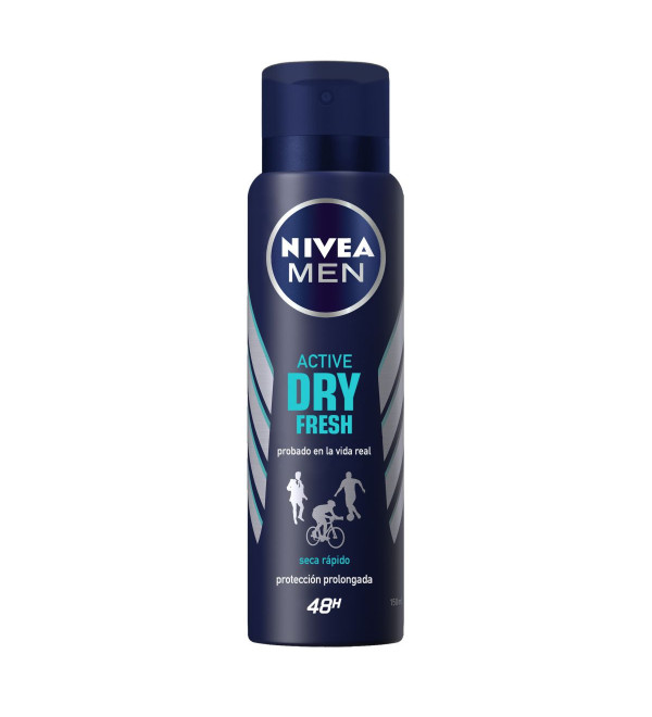 Nivea desodorante men en aerosol dry fresh x 150 ml.