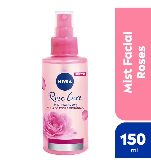 Nivea rose care mist facial hidratante, refresca e hidrata el rostro x 150 ml.