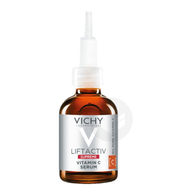 Vichy liftactiv supreme vitamina c serum, corrige manchas, reduce arrugas y unifica el tono de la piel x 20ml.