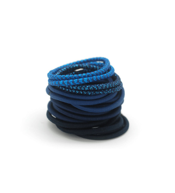 Basiccare 3443 elastico azul para el cabello.