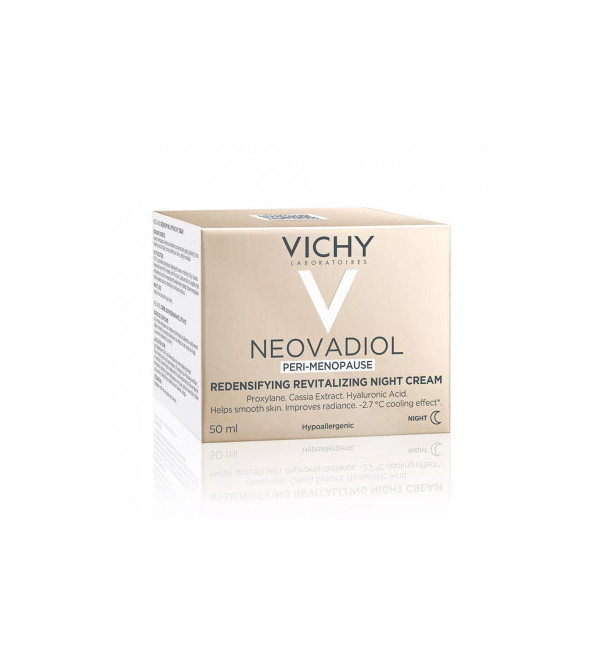 Vichy neovadiol peri-menopausia crema de noche redensificadora y revitalizante x 50 ml.