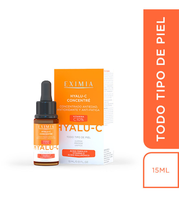 Eximia hyalu c concentre  serum, antiage, antioxidante, antiestres. vitamina c 10%. iluminador x 15 ml.
