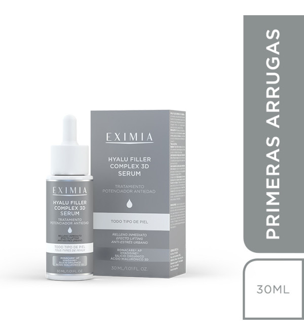 Eximia hyalufil serum complex 3d efecto lifting primeras arrugas x 30 ml.