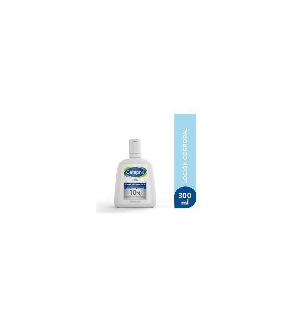 Cetaphil pro urea al 10% loción rápida absorción protege la barrera natural de la piel y retiene la humedad de la piel x 300 ml.